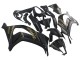 Carenado Moto Kawasaki ZX10R 2011-2015 - Negro Mate Oro Nieve Elf