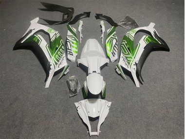 Carenado Moto Kawasaki ZX10R 2011-2015 - Blanco Verde Negro Mate