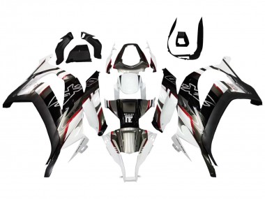 Carenado Moto Kawasaki ZX10R 2011-2015 - Blanco Negro Brillante Negro Mate Rojo