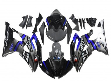Carenado Moto Yamaha YZF R6 2008-2016 - Azul Plata Gris Tiburón