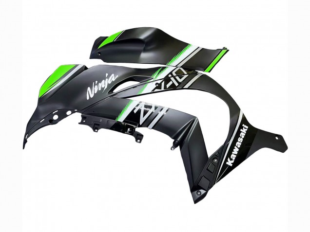 Carenado Moto Kawasaki ZX10R 2016-2020 - Negro Mate Verde Blanco Ninja