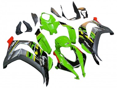 Carenado Moto Kawasaki ZX10R 2016-2020 - Verde Rojo Gris
