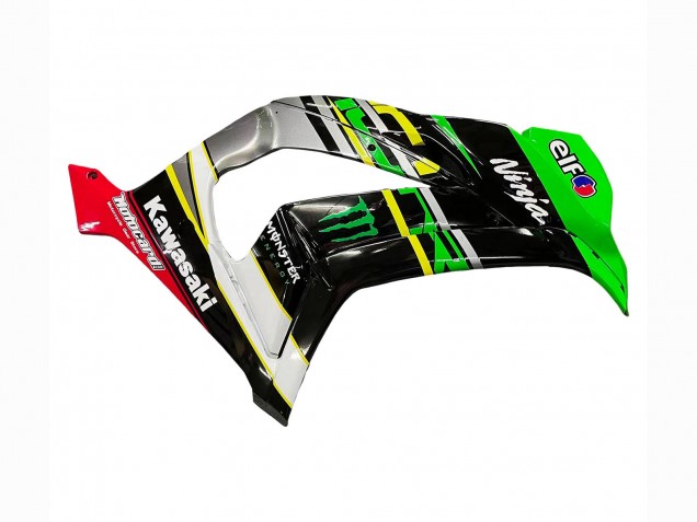 Carenado Moto Kawasaki ZX10R 2016-2020 - Verde Amarillo Rojo Negro Elf Monstruo