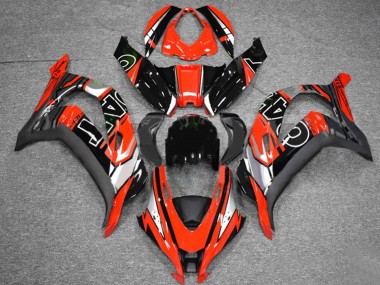 Carenado Moto Kawasaki ZX10R 2016-2020 - Rojo Plata Negro Brillante