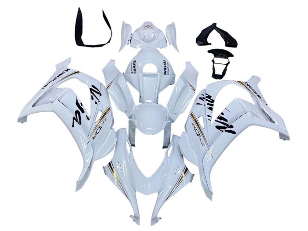 Carenado Moto Kawasaki ZX10R 2016-2020 - Blanco Oro Negro