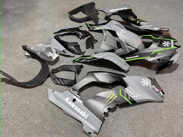 Carenado Moto Kawasaki ZX10R 2021-2025 - Gris Negro Mate Verde Blanco Elf Nieve Monstruo