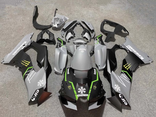 Carenado Moto Kawasaki ZX10R 2021-2025 - Gris Negro Mate Verde Blanco Elf Nieve Monstruo