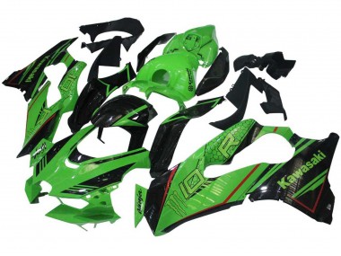 Carenado Moto Kawasaki ZX10R 2021-2025 - Verde Negro Brillante