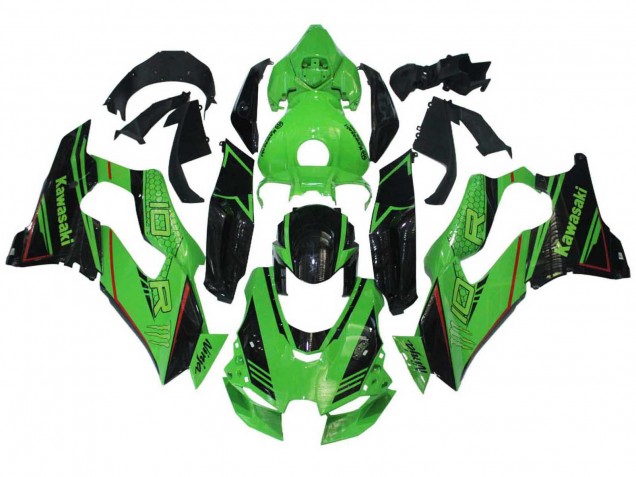 Carenado Moto Kawasaki ZX10R 2021-2025 - Verde Negro Brillante