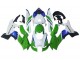 Carenado Moto Kawasaki ZX10R 2021-2025 - Blanco Verde Azul Negro