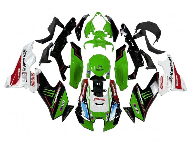 Carenado Moto Kawasaki ZX10R 2021-2025 - Verde Negro Blanco Rojo Azul Showr Elf Monstruo