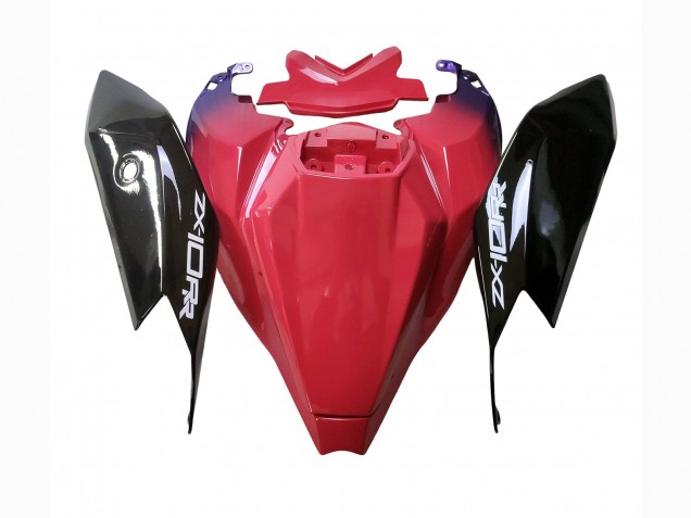 Carenado Moto Kawasaki ZX10R 2021-2025 - Rojo Negro Púrpura Blanco