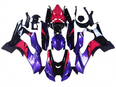 Carenado Moto Kawasaki ZX10R 2021-2025 - Rojo Negro Púrpura Blanco
