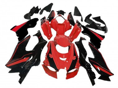 Carenado Moto Kawasaki ZX10R 2021-2025 - Rojo Negro Brillante