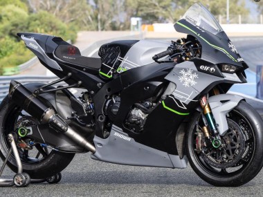 Carenado Moto Kawasaki ZX10R 2021-2025 - Gris Negro Verde Blanco Nieve