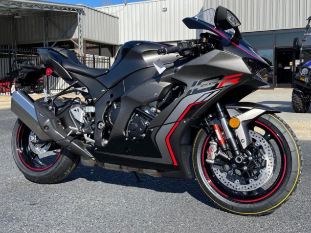 Carenado Moto Kawasaki ZX10R 2021-2025 - Negro Gris Rojo