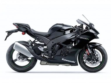 Carenado Moto Kawasaki ZX10R 2021-2025 - Negro Blanco Verde Calcomanía