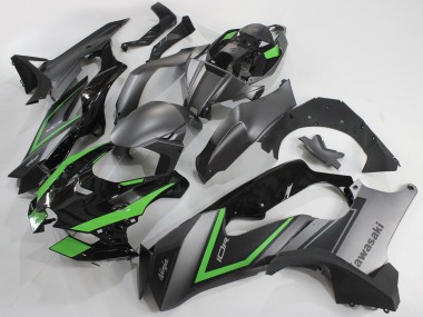 Carenado Moto Kawasaki ZX10R 2021-2025 - Gris Verde Negro