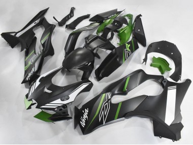 Carenado Moto Kawasaki ZX10R 2021-2025 - Negro Mate Verde Blanco