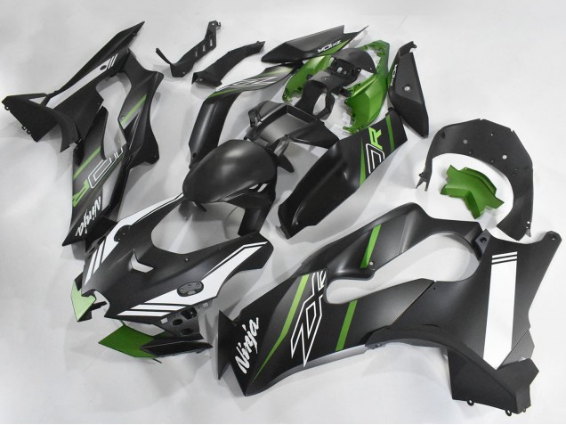 Carenado Moto Kawasaki ZX10R 2021-2025 - Negro Mate Verde Blanco
