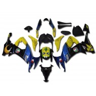 Carenado Moto Kawasaki ZX10R 2008-2010 - Amarillo Negro Azul Tiburón