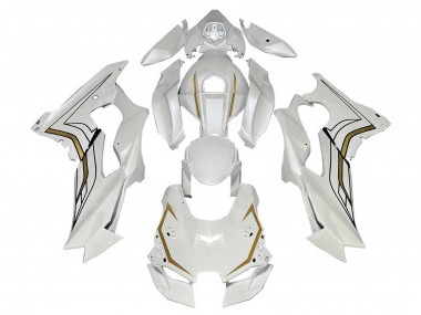Carenado Moto Kawasaki ZX10R 2021-2025 - Blanco Oro