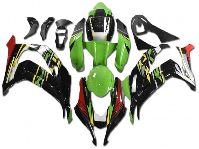 Carenado Moto Kawasaki ZX10R 2021-2025 - Verde Amarillo Rojo Negro