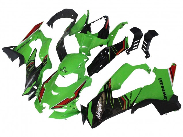 Carenado Moto Kawasaki ZX10R 2021-2025 - Verde Negro Rojo