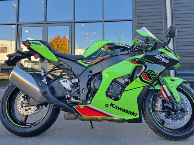 Carenado Moto Kawasaki ZX10R 2021-2025 - Verde Negro Rojo