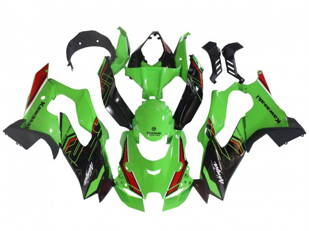 Carenado Moto Kawasaki ZX10R 2021-2025 - Verde Negro Rojo