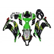 Carenado Moto Kawasaki ZX10R 2011-2015 - Verde Amarillo Negro Brillante Rojo Showr 1