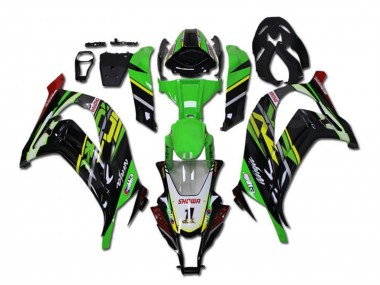 Carenado Moto Kawasaki ZX10R 2011-2015 - Verde Amarillo Negro Brillante Rojo Showr 1