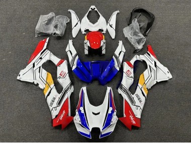 Carenado Moto Kawasaki ZX10R 2021-2025 - Blanco Rojo Azul Amarillo WB102