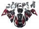 Kits Carenados Moto Kawasaki ZX14R ZZR1400 2006-2011 - Negro Brillante Rojo Llama