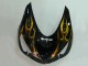 Carenado Moto Kawasaki ZX14R ZZR1400 2006-2011 - Negro Brillante Oro Llama