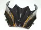 Carenado Moto Kawasaki ZX14R ZZR1400 2006-2011 - Negro Brillante Oro Llama