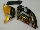 Carenado Moto Kawasaki ZX14R ZZR1400 2006-2011 - Negro Brillante Oro Llama
