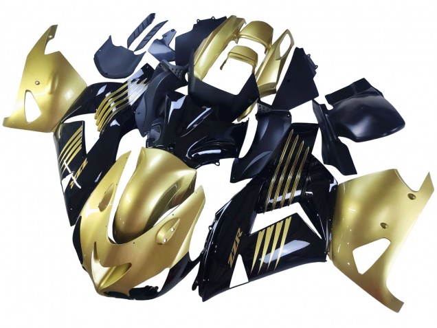 Carenado Moto Kawasaki ZX14R ZZR1400 2006-2011 - Oro Negro