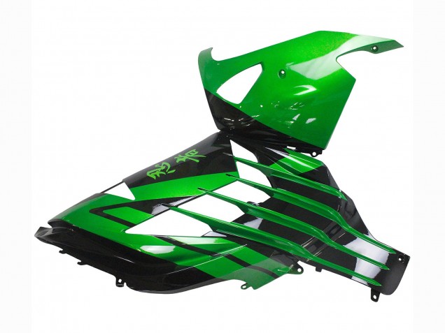 Kits Carenados Moto Kawasaki ZX14R ZZR1400 2012-2024 - Verde Negro Brillante
