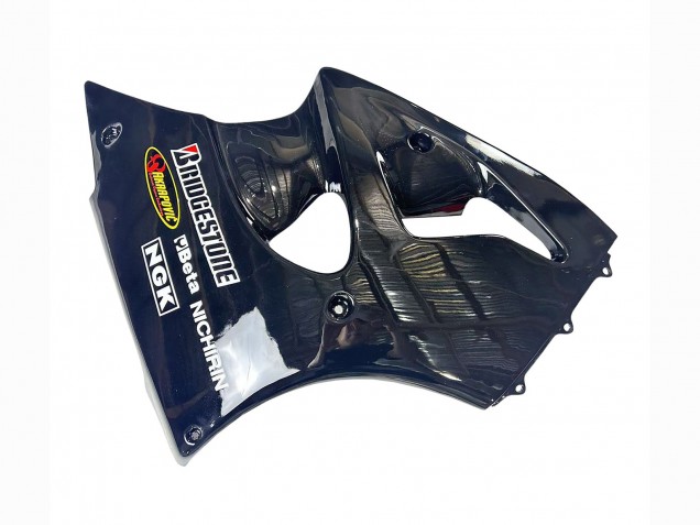 Carenado Moto Kawasaki ZX6R 1998-1999 - Negro Brillante Amarillo Elf Bridgestone