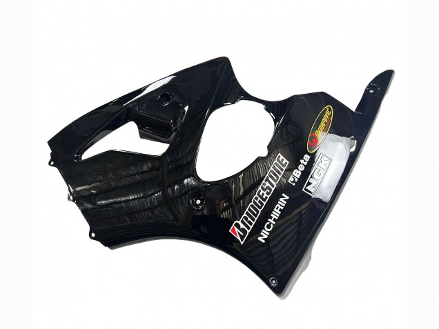 Carenado Moto Kawasaki ZX6R 1998-1999 - Negro Brillante Amarillo Elf Bridgestone