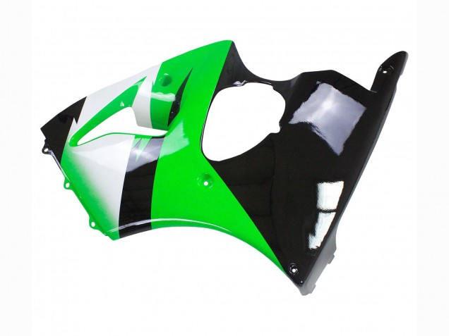 Carenado Moto Kawasaki ZX6R 1998-1999 - Verde Blanco Negro Brillante