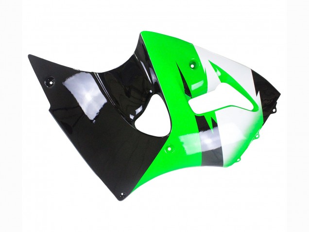 Carenado Moto Kawasaki ZX6R 1998-1999 - Verde Blanco Negro Brillante