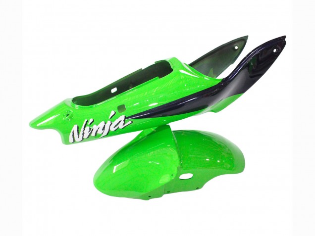 Carenado Moto Kawasaki ZX6R 1998-1999 - Verde Blanco Azul Oscuro Plata