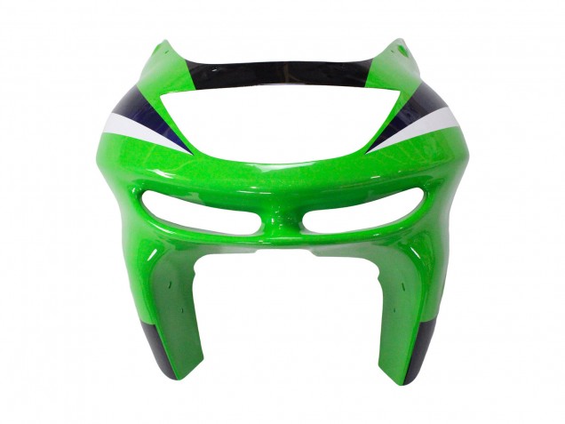 Carenado Moto Kawasaki ZX6R 1998-1999 - Verde Blanco Azul Oscuro Plata
