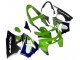 Carenado Moto Kawasaki ZX6R 1998-1999 - Verde Blanco Azul Plata Negro Brillante