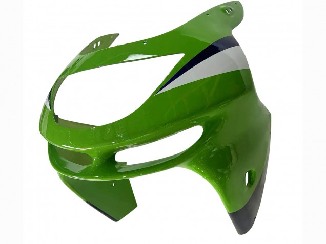 Carenado Moto Kawasaki ZX6R 1998-1999 - Verde Blanco Azul Plata Negro Brillante