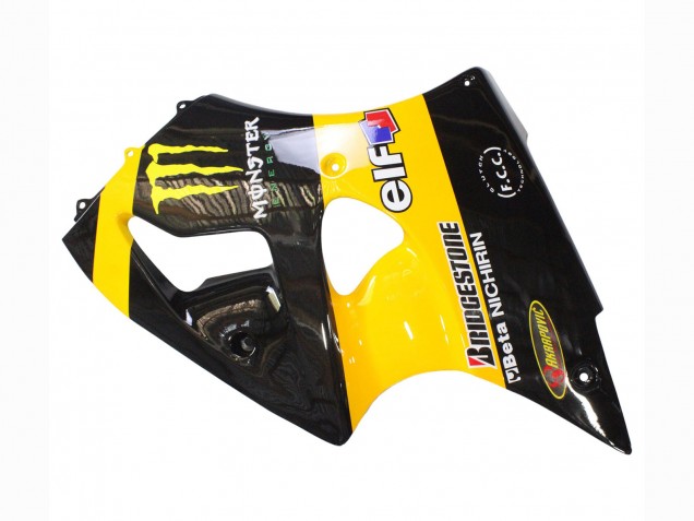 Carenado Moto Kawasaki ZX6R 1998-1999 - Amarillo Negro Monstruo Elf Bridgestone
