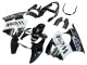 Carenado Moto Kawasaki ZX6R 2000-2002 - Negro Brillante Blanco West Michelin