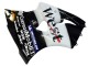Carenado Moto Kawasaki ZX6R 2000-2002 - Negro Brillante Blanco West Michelin
